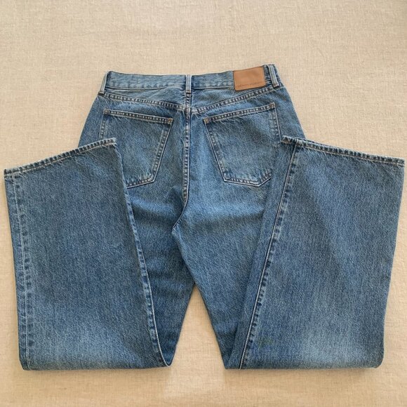 Denim Forum The Farrah Hi-Rise Wide Jean – Size 30, Into The Bleu Light - Picture 4 of 6